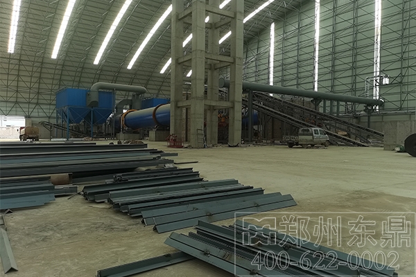 山西燃氣型煤泥烘干機安裝現場 山西燃氣型煤泥烘干機安裝現場